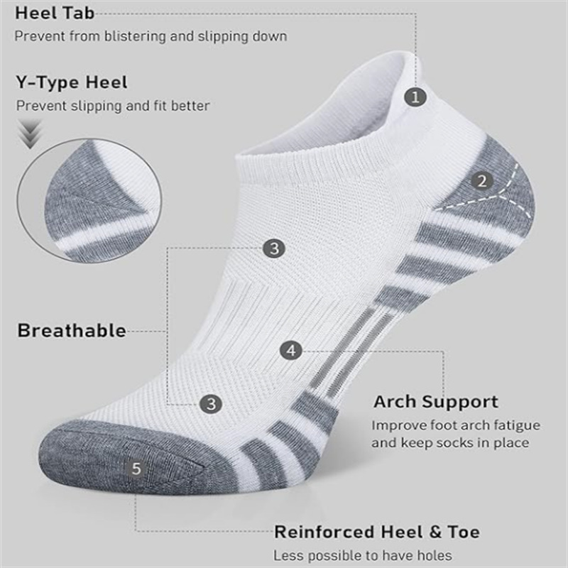 유니섹스 쿠션형 통기성 발목 운동용 러닝 양말 로우컷  - Athletic Sock Cushion 리뷰 및 가격