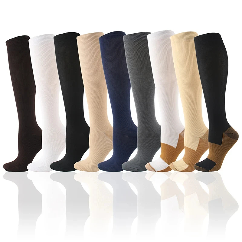 압축 양말 의료용 단색 정맥류 혈액 순환 무릎 길이 탄 - Compression Sock Medical 리뷰 및 가격
