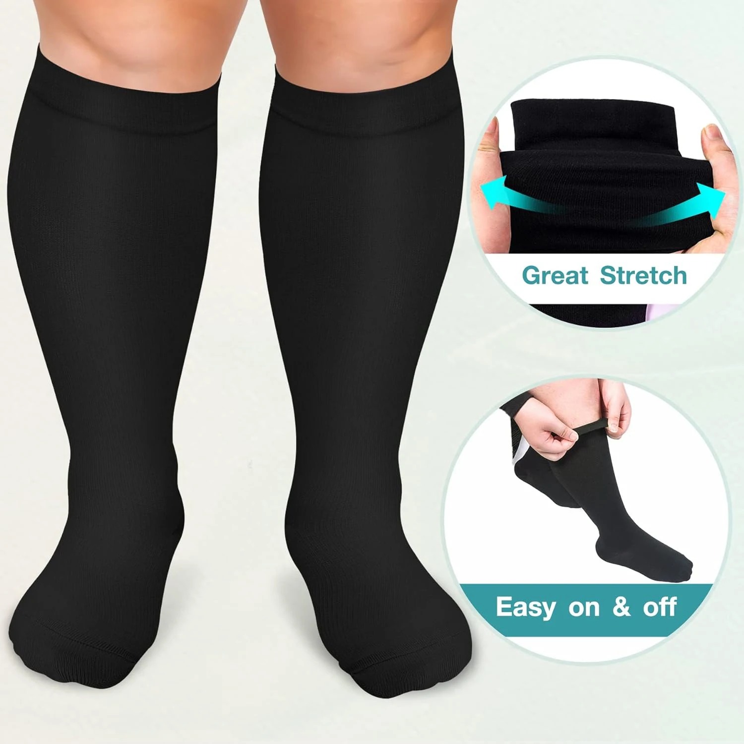 여성 남성용 플러스 사이즈 압박 양말, 특대형 와이드  - Compression Sleeve Calf 리뷰 및 가격