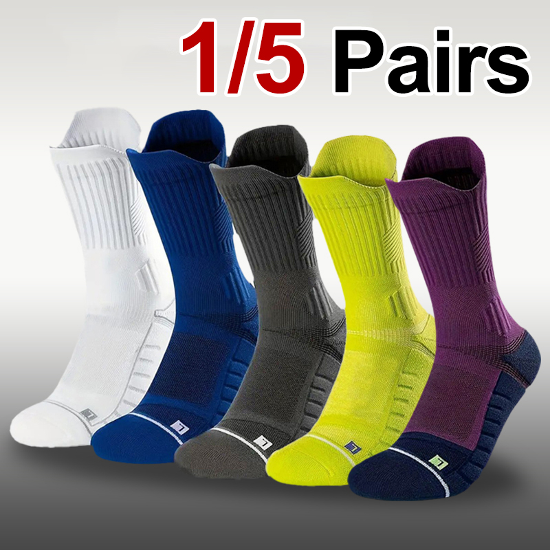 1/5 쌍 남성용 타월 바닥 농구 스포츠 양말, 냄새  - Athletic Sock Cushion 리뷰 및 가격
