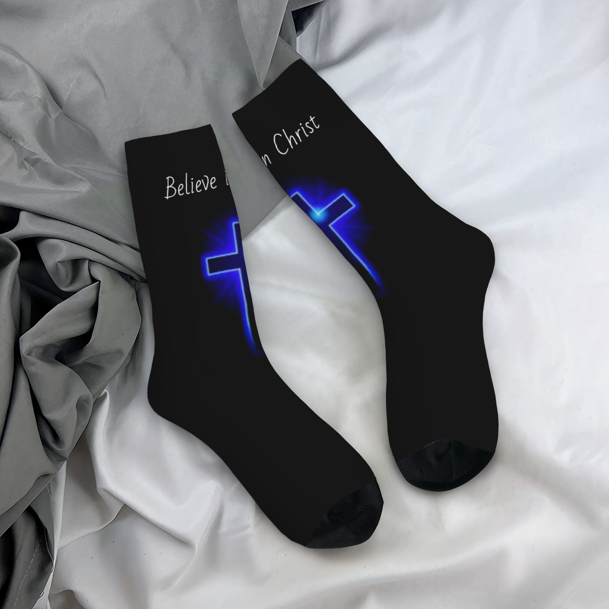 커스텀 비리브 예수 그리스도 남녀 공용 크루 양말 유니 - Dress Sock Men 리뷰 및 가격