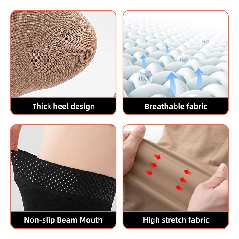 남녀공용 무릎 위 폐쇄 발가락 정맥류 양말, 의료용 허 - Compression Sock Medical 리뷰 및 가격