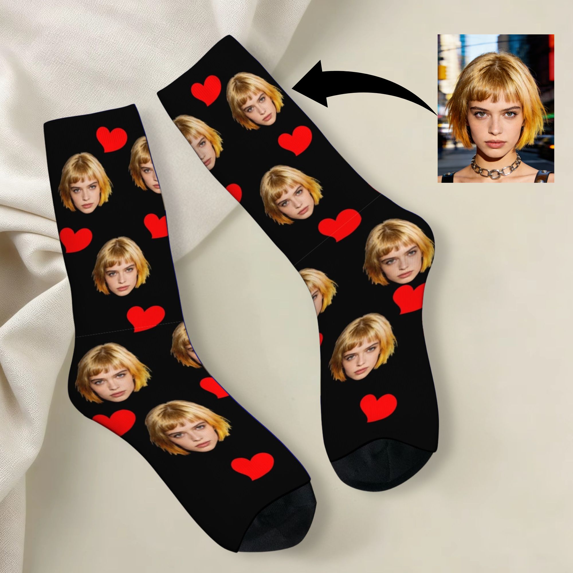 개인화 된 맞춤형 아바타 얼굴 드레스 양말 통기성 편안 - Dress Sock Men 리뷰 및 가격