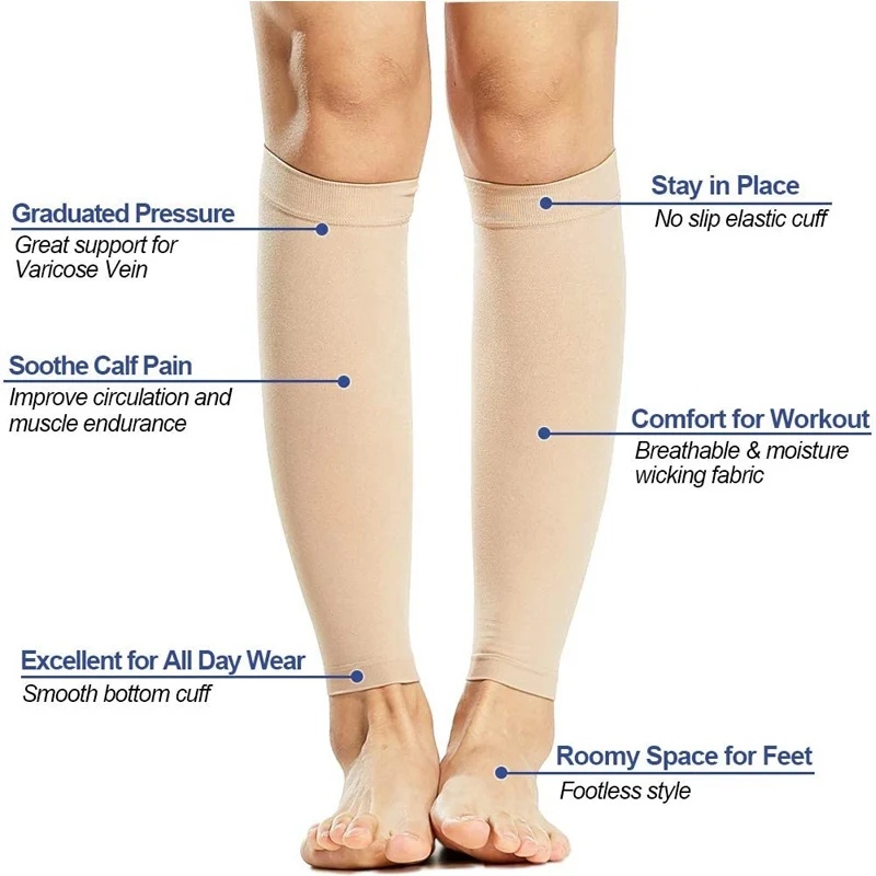 발목 부분이 없는 압박 슬리브, 20-30mmHg 의료 - Compression Sleeve Calf 리뷰 및 가격